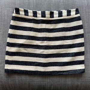 Striped Navy and White Women's Skirt